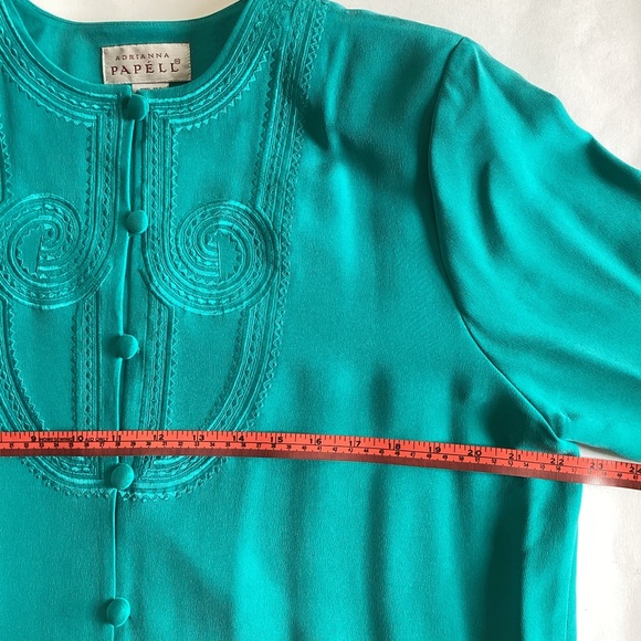 ADRIANA PAPPELL 100% silk 2 piece skirt set - Picture 5 of 12